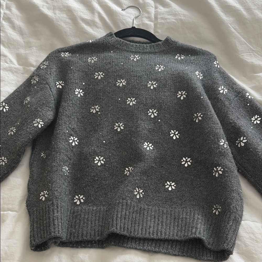 Mango embellished sweater